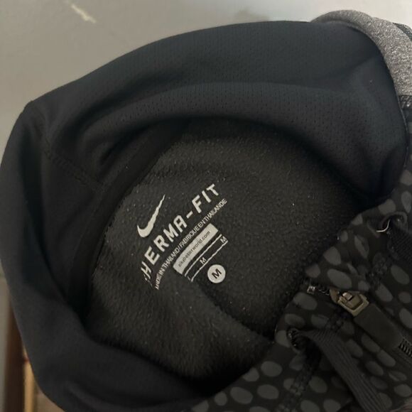 Nike Thermafit Women's Medium Black/Gray Full ZIP Hoodie - Picture 5 of 5